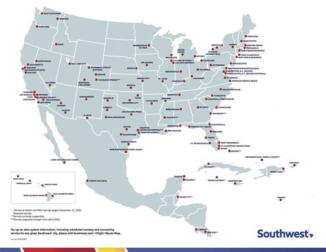 Southwest airlines map - mjhac