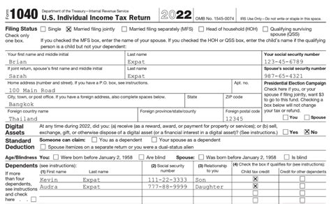 IRS Form 1040: How to File Your Expat Tax Return