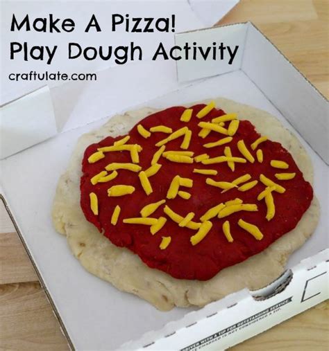 Make a Pizza Play Dough Activity | Playdough activities, How to make pizza, Playdough