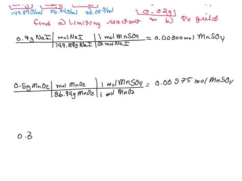 SOLVED: In the reaction given below, 0.9 g of sodium iodide (NaI), 0.5 ...