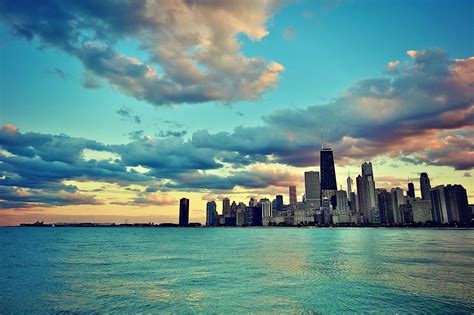 Panoramic photography of city building digital wallpaper, Chicago, city ...