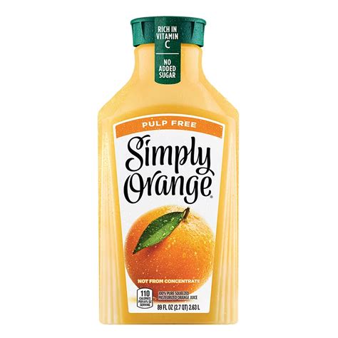 Simply Pulp Free 100% Orange Juice - Shop Juice at H-E-B