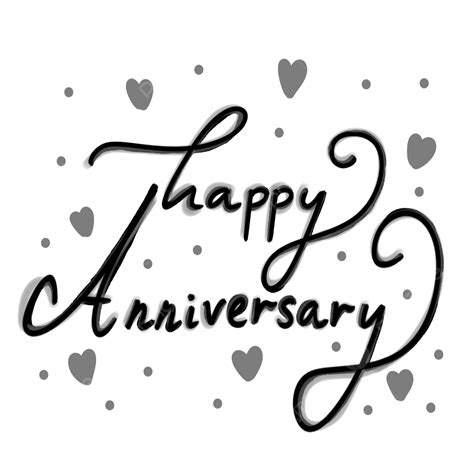 Happy Anniversary Clip Art Black And White