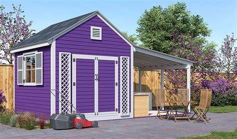 Shed Plans 20x10 Garden Shed With Porch - Etsy