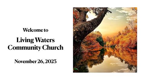 Living Waters Community Church 12/03/2023 - YouTube