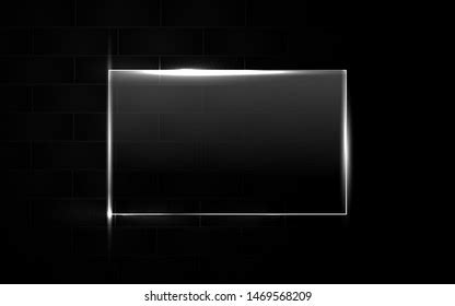 Abstract Black Background Rectangle Frame Transparent Stock Vector ...