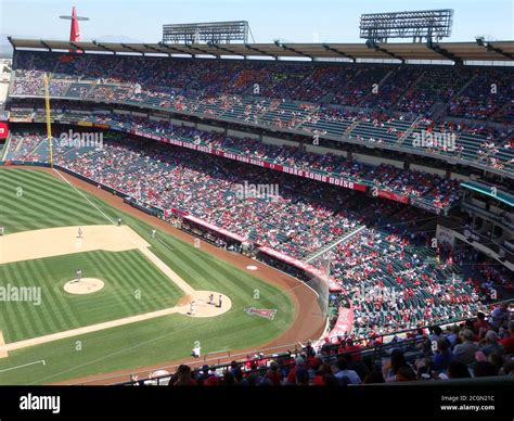 Angel Stadium of Anaheim, home of the Los Angeles Angels Major League ...