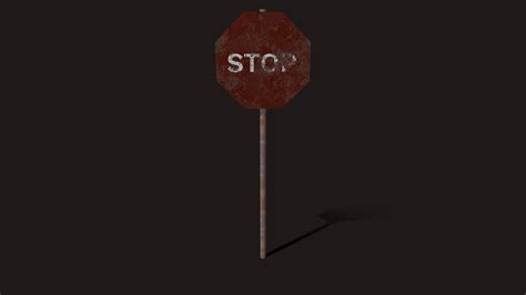 Stop Sign - 3D model by perrijane [3cd0898] - Sketchfab