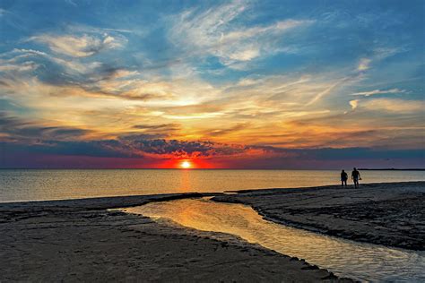 Sauble Beach Sunset - Evening Ritual Photograph by Steve Harrington - Fine Art America