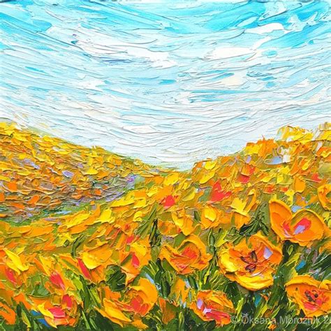 California Poppy Painting - Etsy