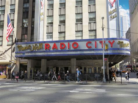 Radio City Music Hall on Broadway in NYC