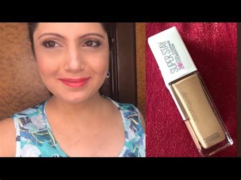 How to apply foundation | Maybelline SuperStay foundation review - YouTube