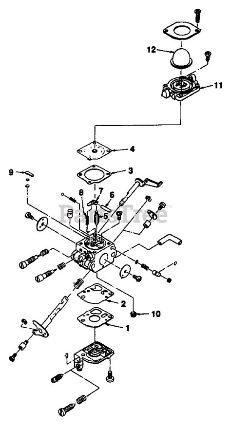 Homelite ST 175 C (UT-20599-A) - Homelite String Trimmer Carburetor ...