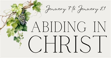 Abiding in Christ | Upcoming Sermon Series | Weaverland Anabaptist ...