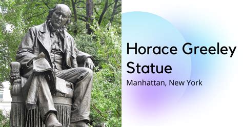 A Look At The Horace Greeley Statue - City Hall Park