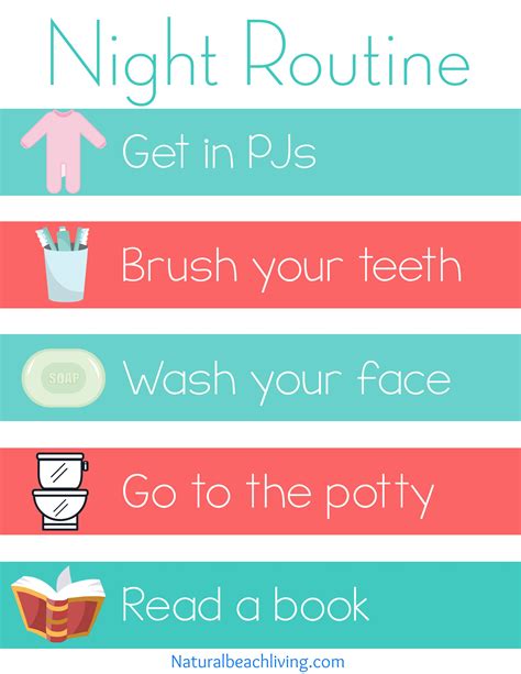 Nighttime Routine Chart