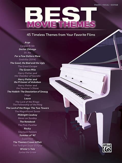 Best Movie Themes: Piano/Vocal/Guitar Book | Sheet Music