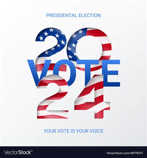 2024 presidential election background Royalty Free Vector