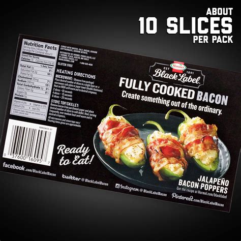 Ready Cooked Bacon Nutrition Facts | Blog Dandk