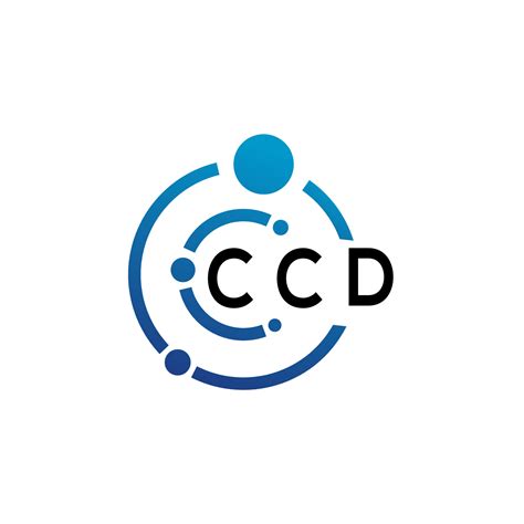 diseño de logotipo de letra ccd sobre fondo blanco. concepto de ...