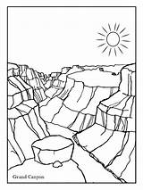 Grand Canyon Coloring Page sketch template