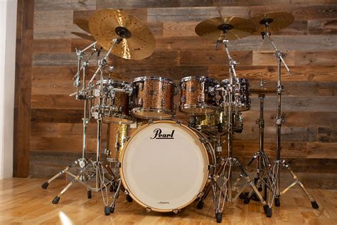 PEARL MASTERS BCX BIRCH 7 PIECE DRUM KIT, GOLDEN BRONZE GLITTER (PRE-L – Drumazon