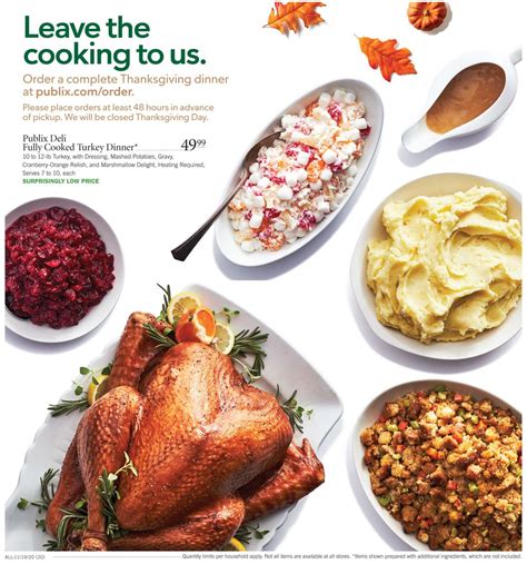 Publix Thanksgiving 2020 Ad Circular - 11/19 - 11/25/2020 (Page 20 ...