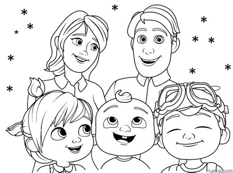 Cocomelon Family Coloring Pages » Turkau