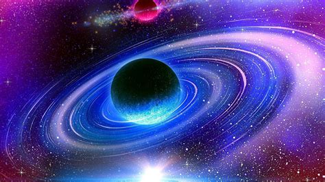 Download Space Planet Sci Fi Planetary Ring HD Wallpaper