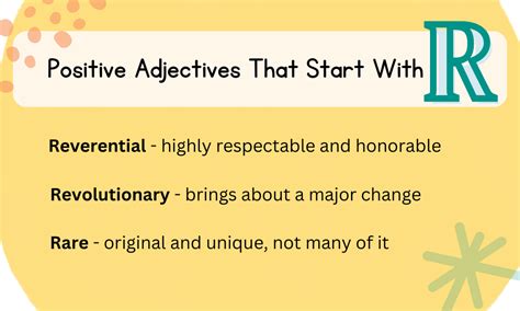 Adjectives That Start With R - Reliable Word List - Grammar