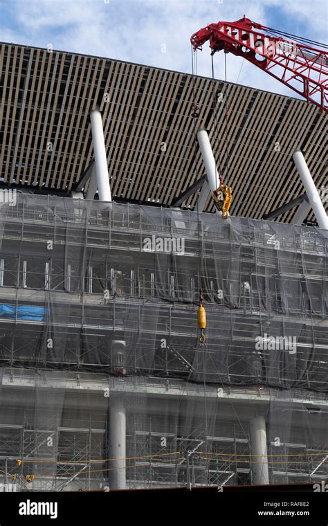 Construction site of New National Stadium, Shinjuku-Ku, Tokyo, Japan Stock Photo - Alamy