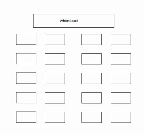 Free Printable Seating Chart New Classroom Seating Chart Template 10 Examples In Pdf | Classroom ...