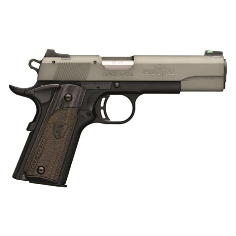 Browning 1911-22 Black Label, Semi-Automatic, .22LR, 4.275" Barrel, Gray, 10+1 Rounds - 701042 ...