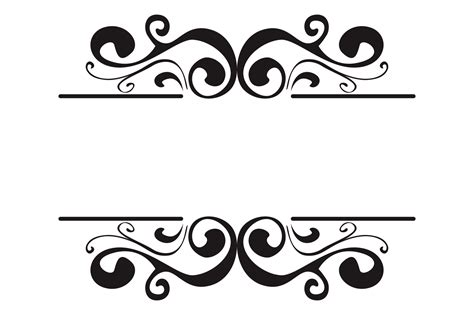 Elegant Swirl Border Png