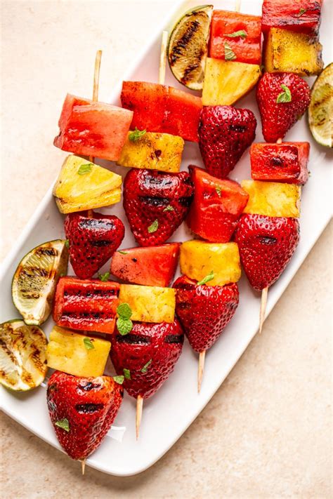 Grilled Fruit Kabobs-0991 - Miss Allie's Kitchen