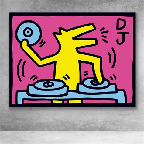 Pop Art Canvas, Large Canvas Prints, Canvas Wall Art, Keith Haring ...