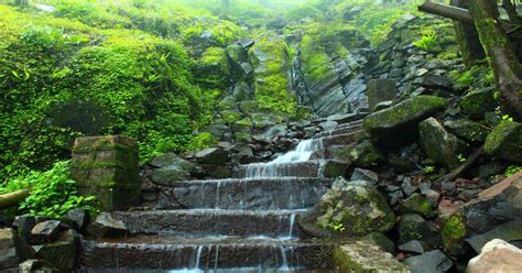 Exploring the Majestic Waterfall Staircase of Korigad Fort