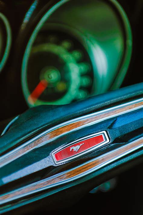 1971 Ford Mustang Mach 1 Steering Wheel Emblem Photograph by Jill Reger - Fine Art America