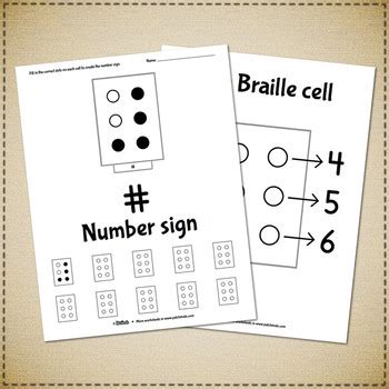 Braille numbers worksheets 0 - 100 by Patchimals | TPT