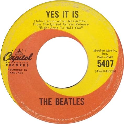 The Beatles – Yes It Is Lyrics | Genius Lyrics