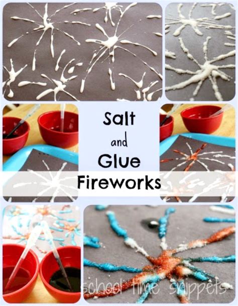 Salt Painting Fireworks | School Time Snippets