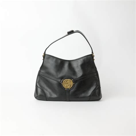 GUCCI Vintage Leather Shoulder Bag - A Retro Tale