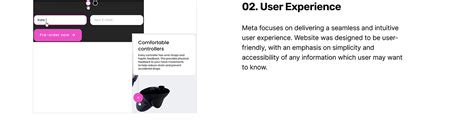 Meta Quest 3 Website on Behance