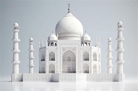 Premium Photo | A 3d model of the taj mahal