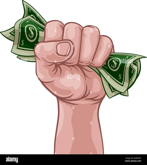 Money Cash Fist Hand Comic Pop Art Cartoon Stock Vector Image & Art - Alamy