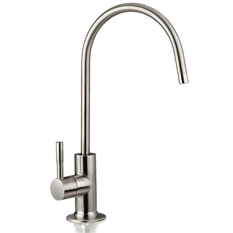 ISpring GA1-BN Drinking Water Faucet in Brushed Nickel Brushed Cold Water Dispenser with Hi-Arc ...