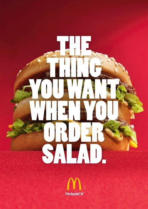 McDonald's print ad | Mcdonalds fast food, Fast food advertising, Food ...