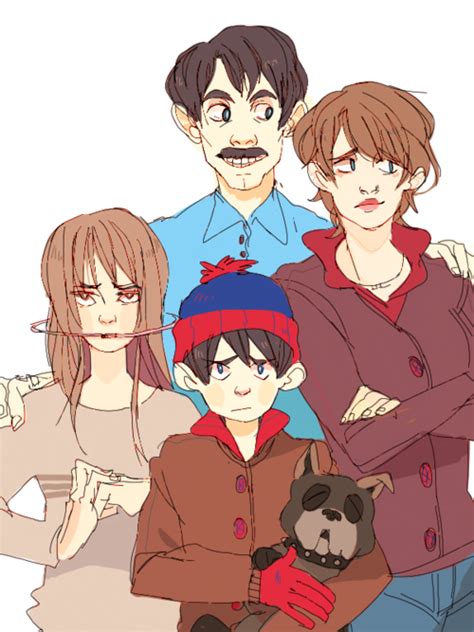 Marsh Family: Stan, Shelley, Randy & Sharon | South park anime, South ...