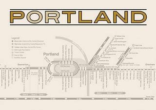 Portland Transit Map | Transit map, Map, West coast road trip