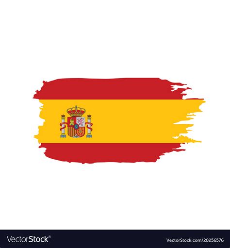 Spain flag Royalty Free Vector Image - VectorStock